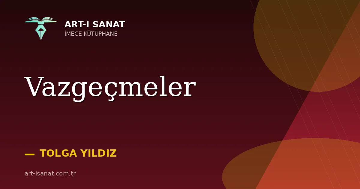 Vazgeçmeler