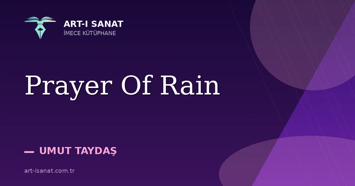 Prayer Of Rain