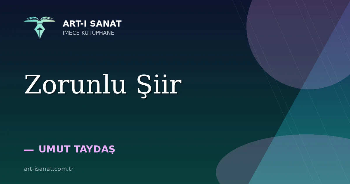 Zorunlu Şiir