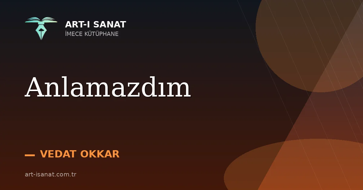 Anlamazdım