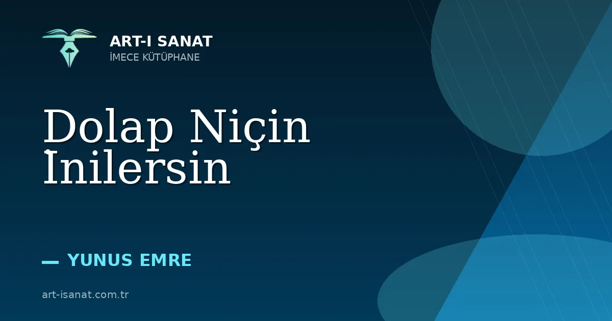Dolap Niçin İnilersin