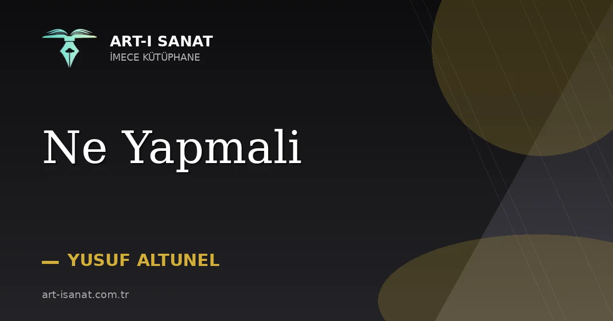 Ne Yapmali
