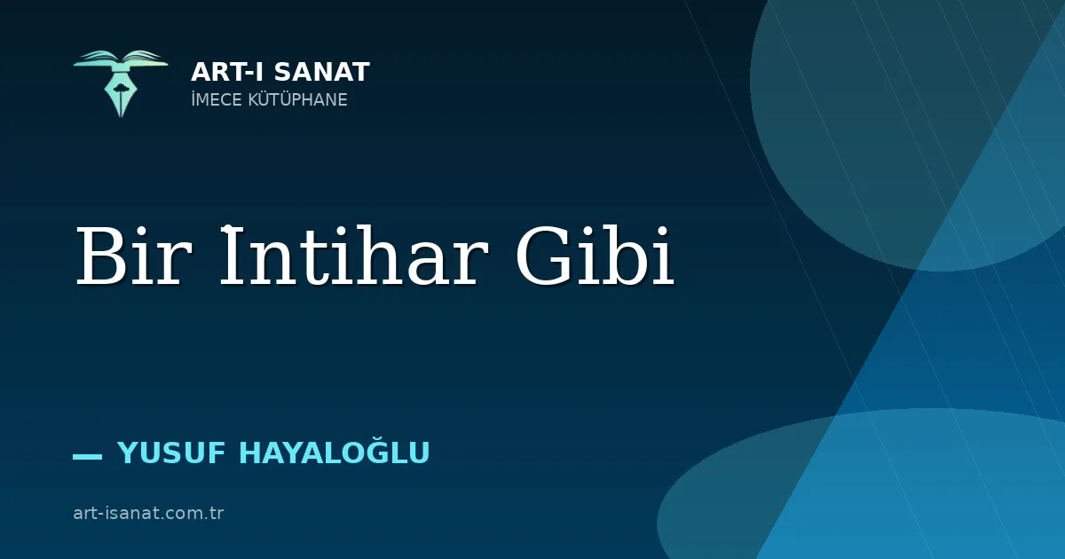 Bir İntihar Gibi