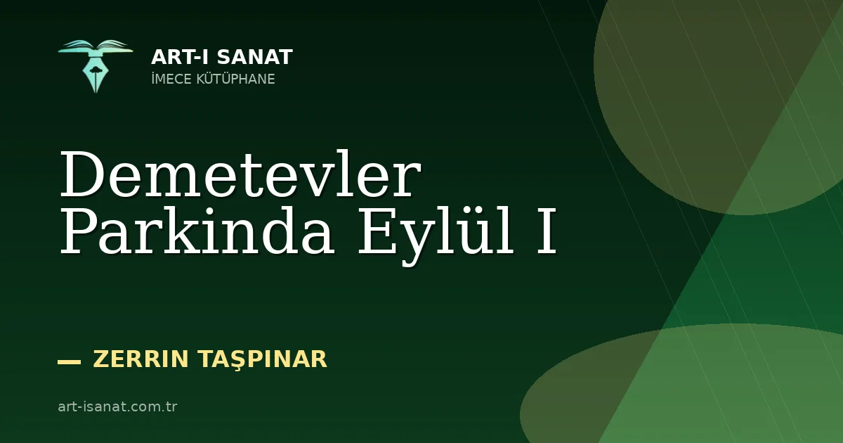 Demetevler Parkinda Eylül I