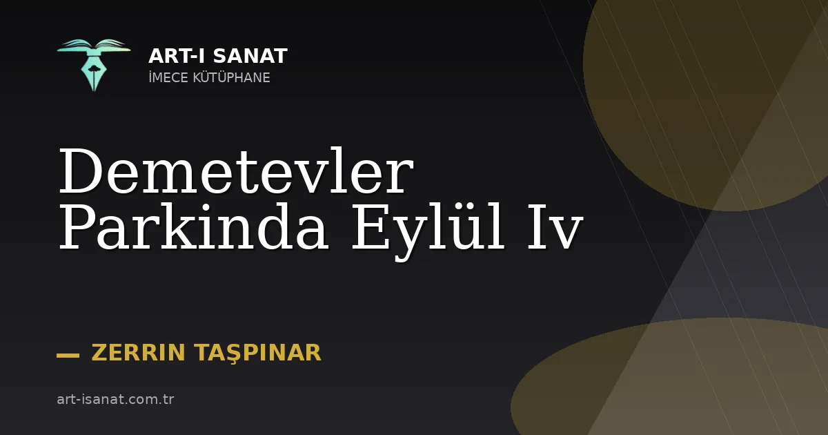 Demetevler Parkinda Eylül Iv