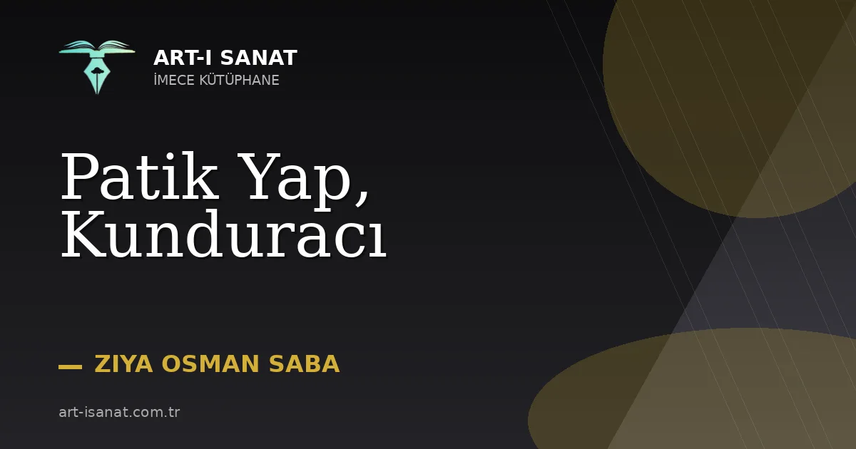 Patik Yap, Kunduracı