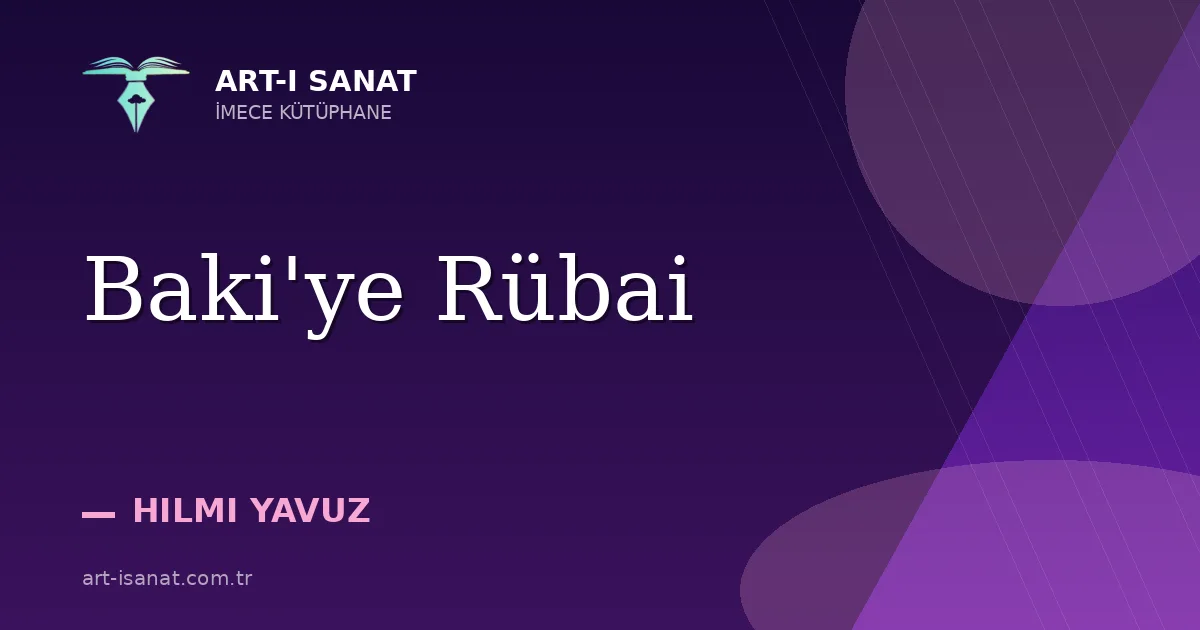 Baki'ye Rübai
