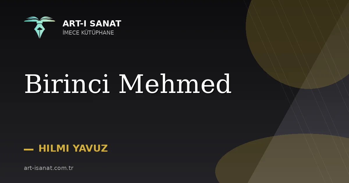 Birinci Mehmed