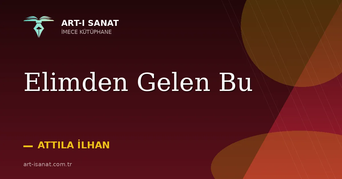 Elimden Gelen Bu
