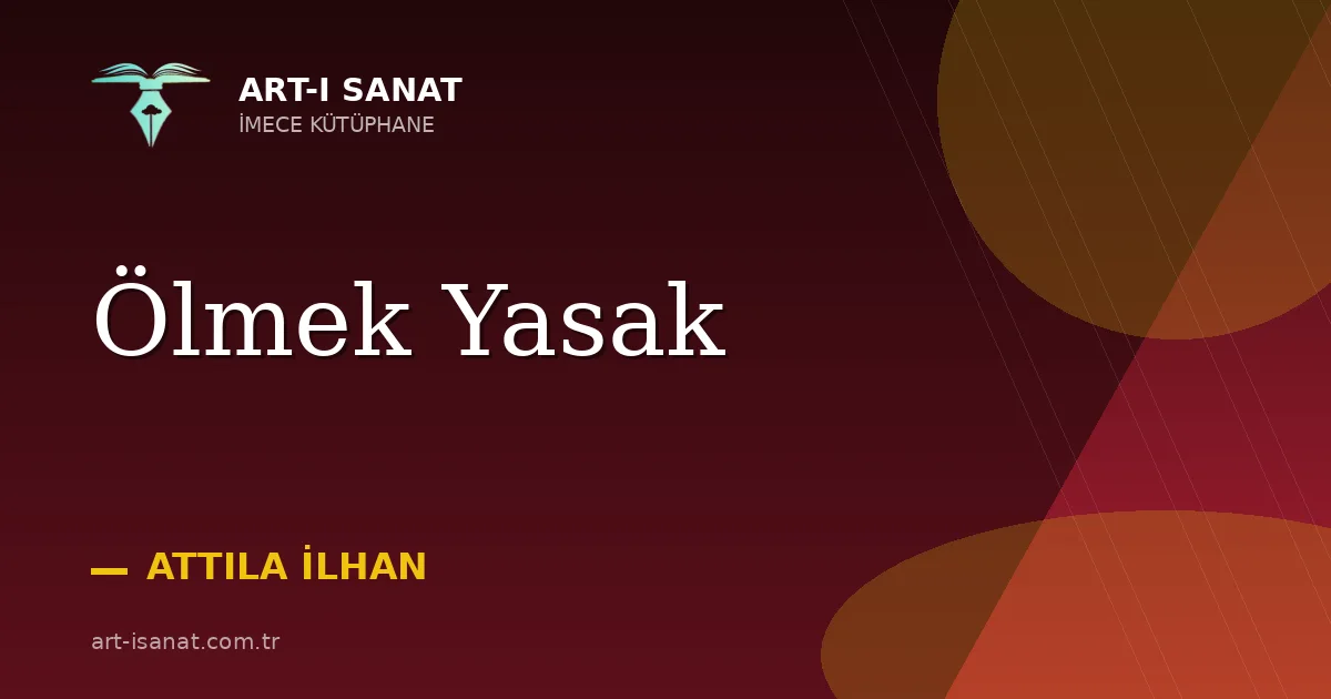 Ölmek Yasak