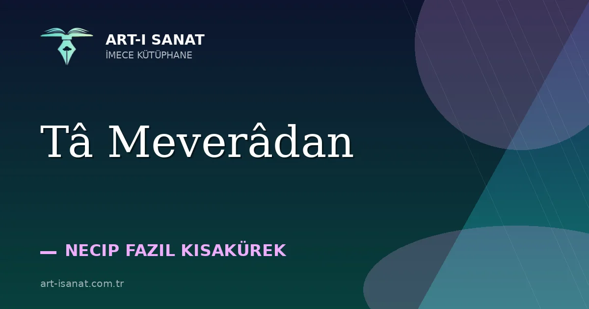 Tâ Meverâdan