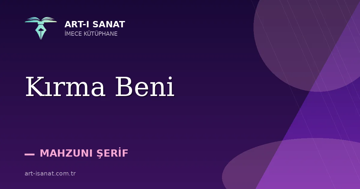 Kırma Beni