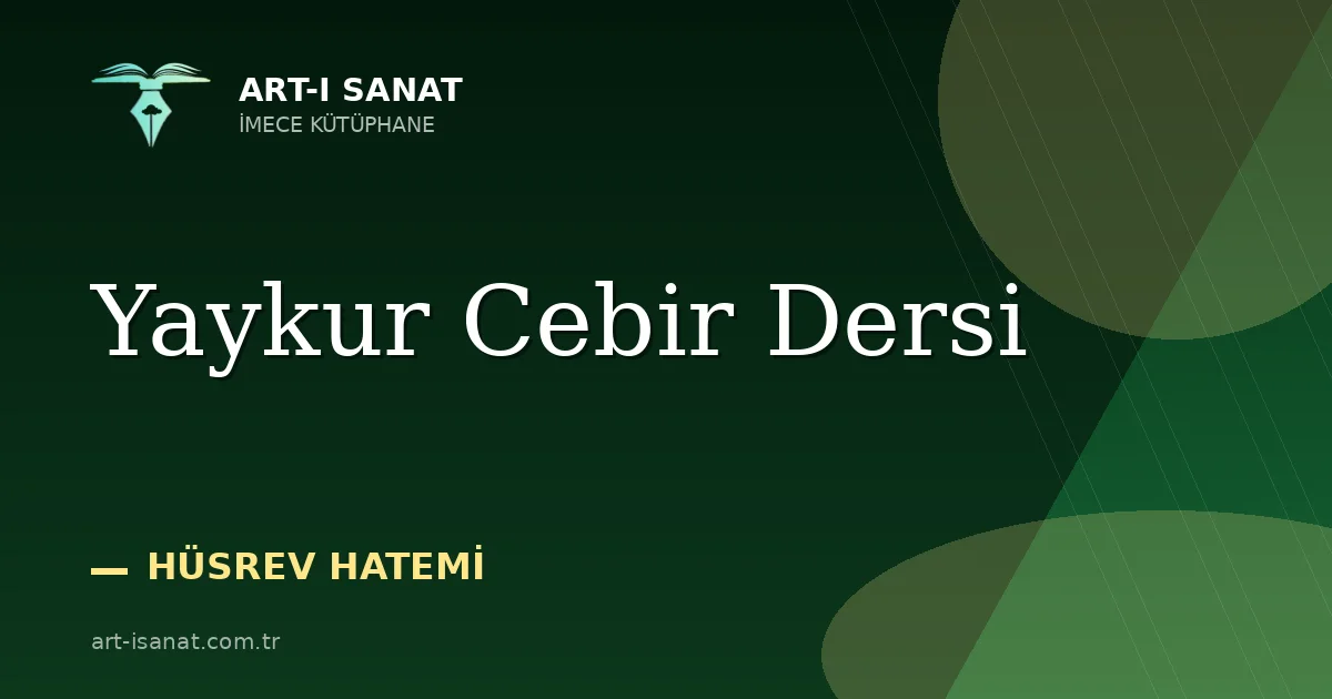 Yaykur Cebir Dersi