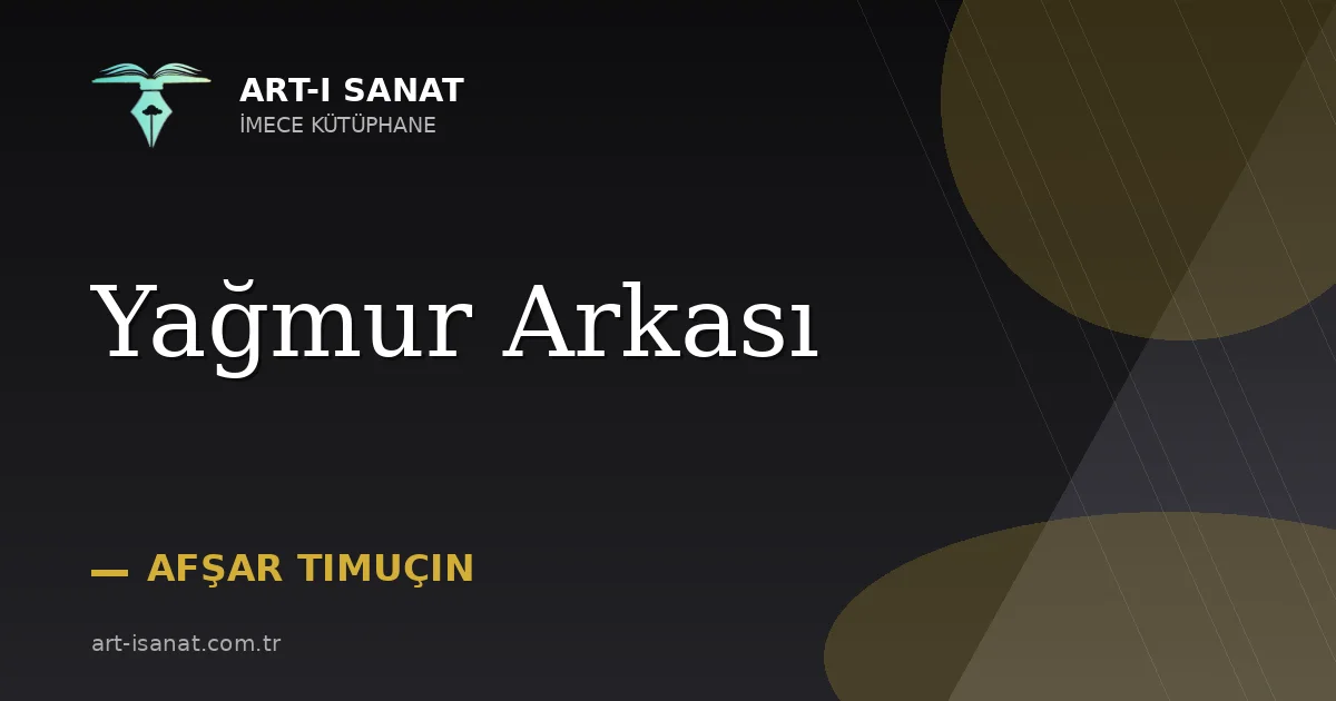Yağmur Arkası