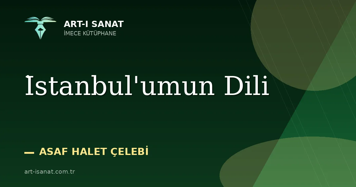 İstanbul'umun Dili