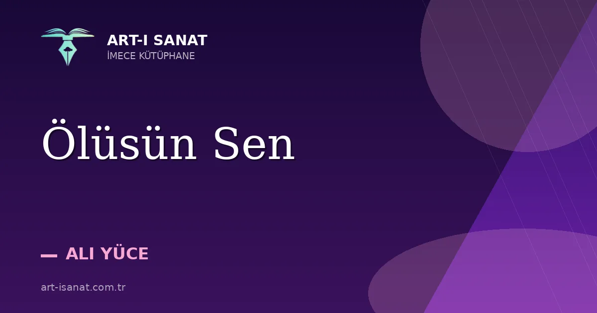 Ölüsün Sen