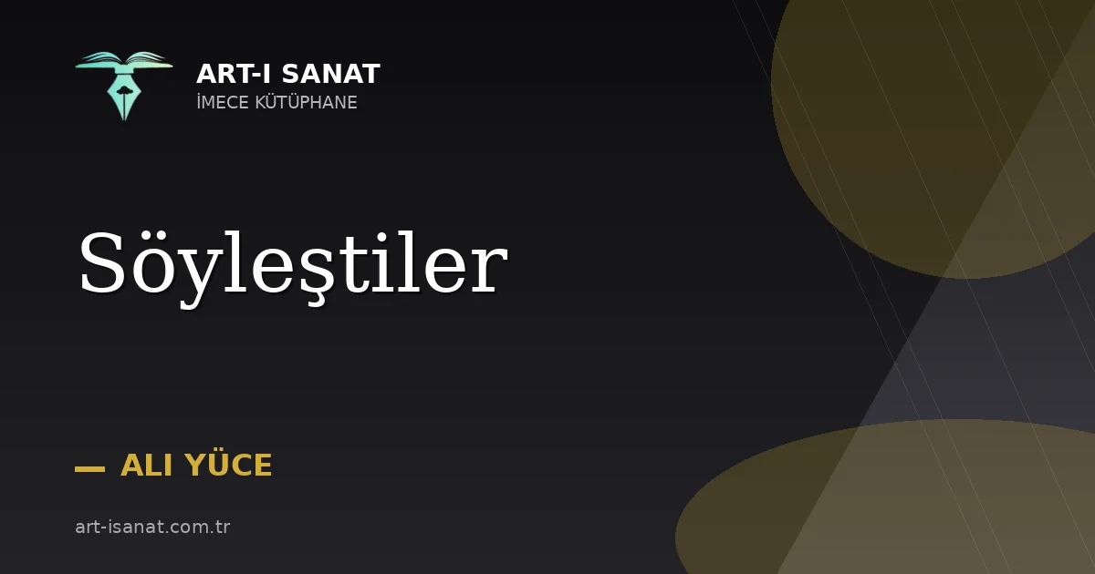 Söyleştiler
