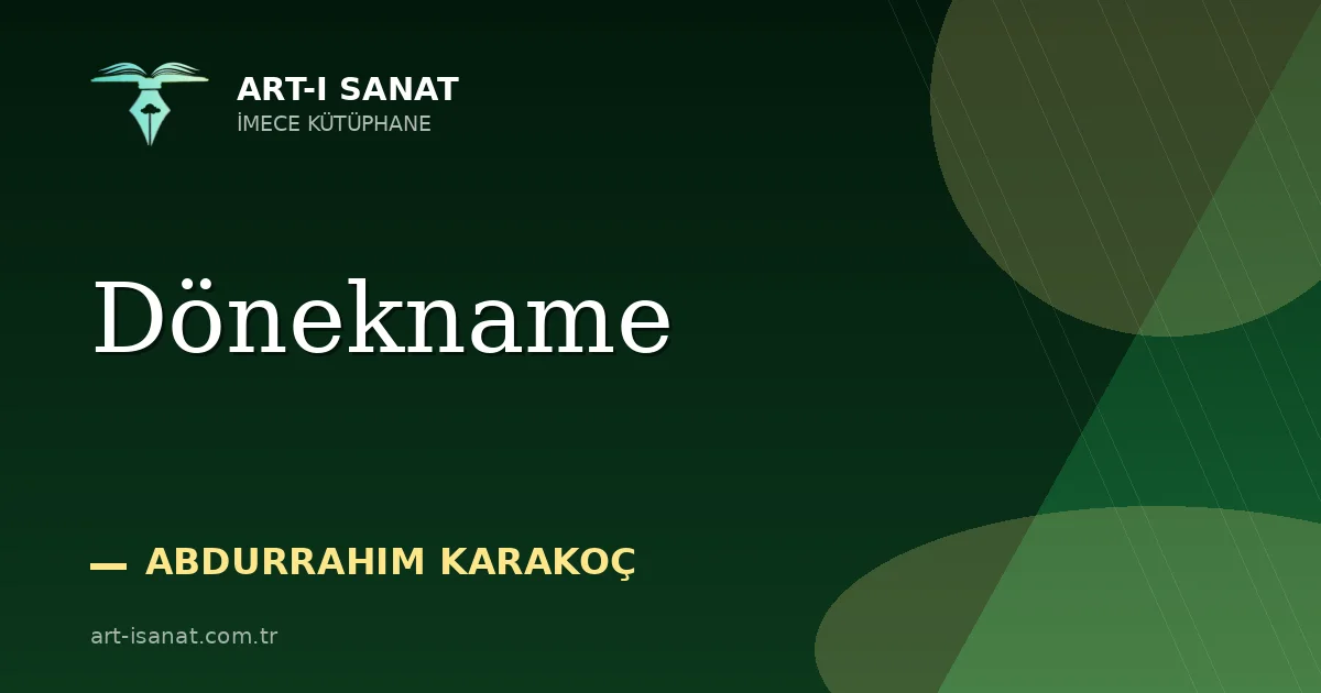 Dönekname