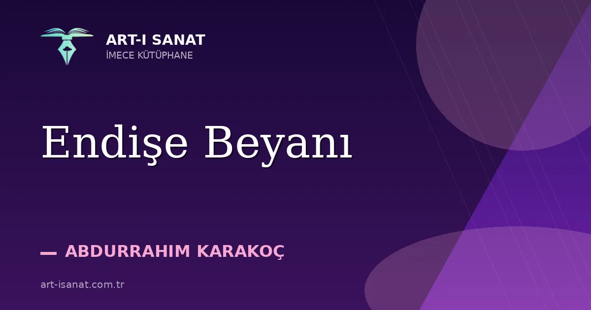 Endişe Beyanı