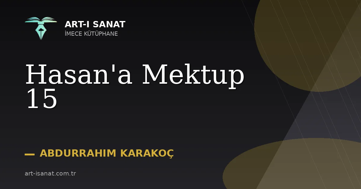 Hasan'a Mektup 15
