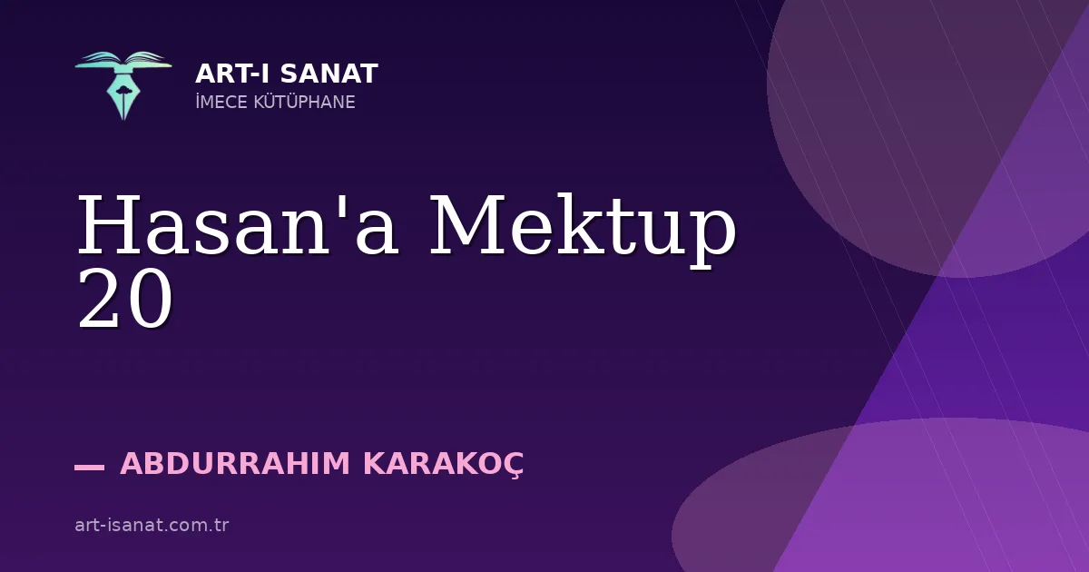 Hasan'a Mektup 20