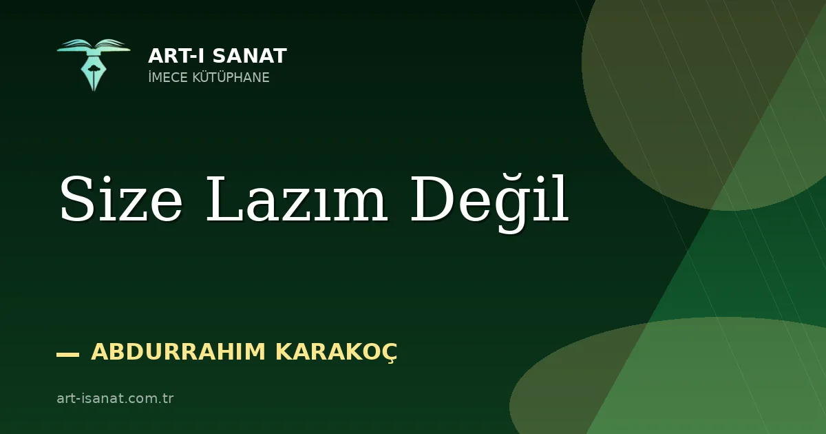 Size Lazım Değil