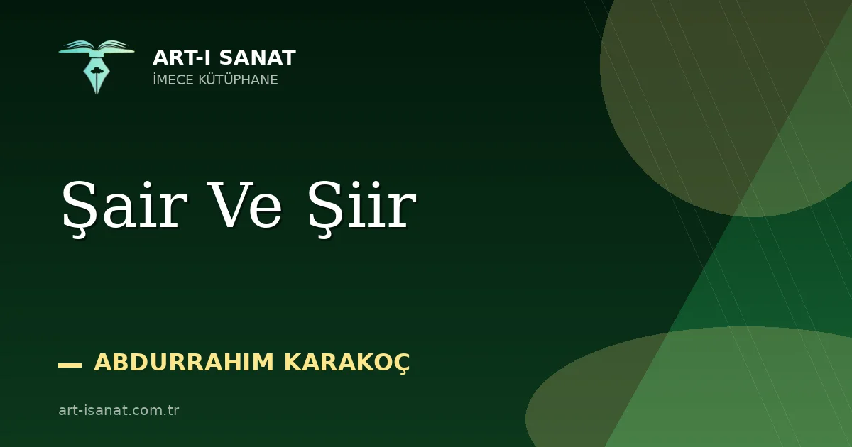 Şair Ve Şiir
