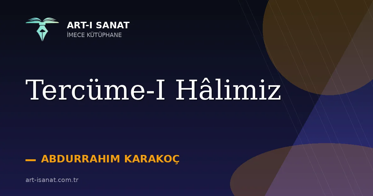 Tercüme-I Hâlimiz