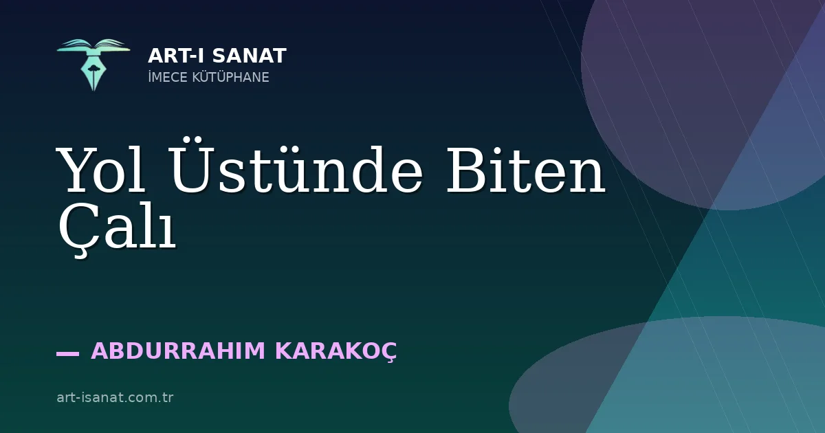 Yol Üstünde Biten Çalı