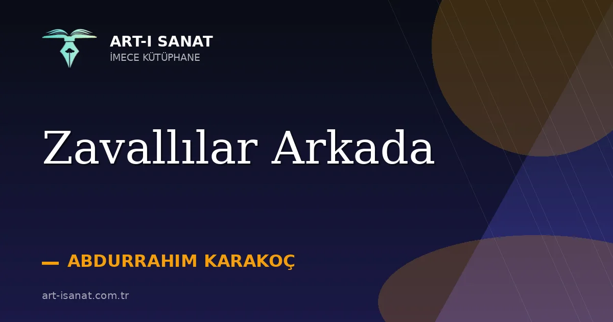 Zavallılar Arkada