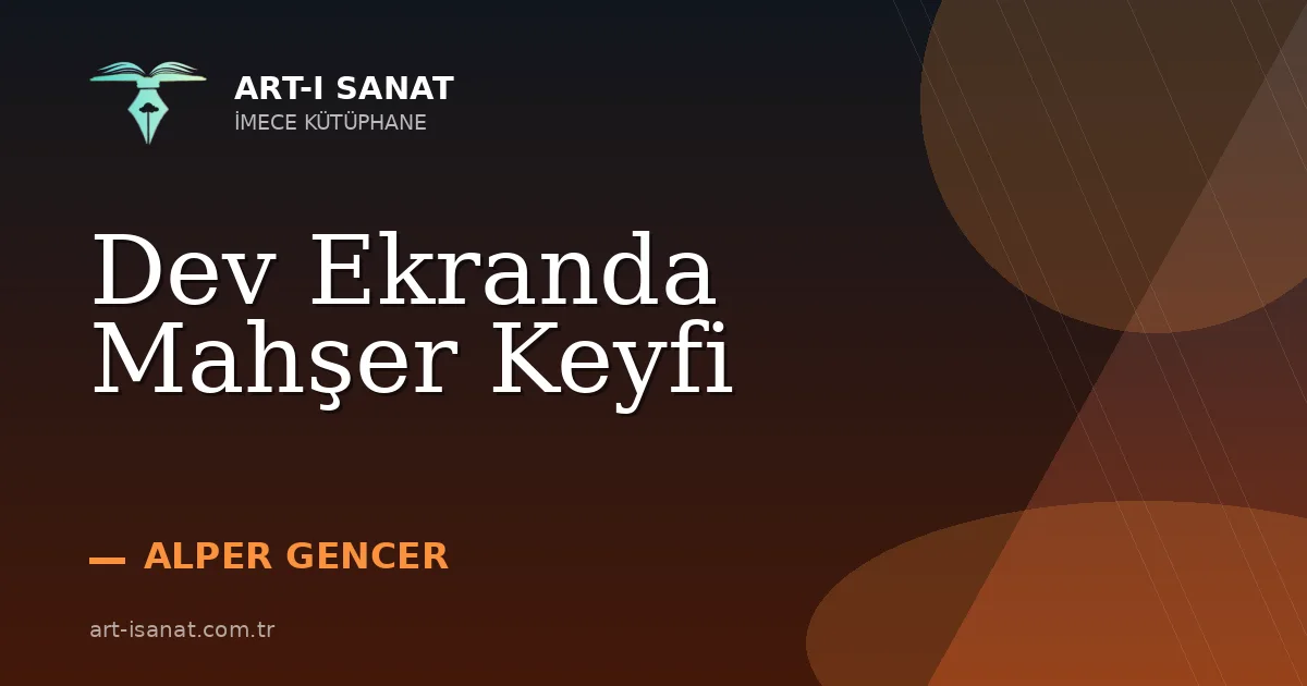 Dev Ekranda Mahşer Keyfi