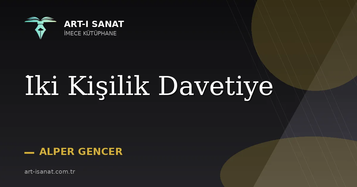 İki Kişilik Davetiye