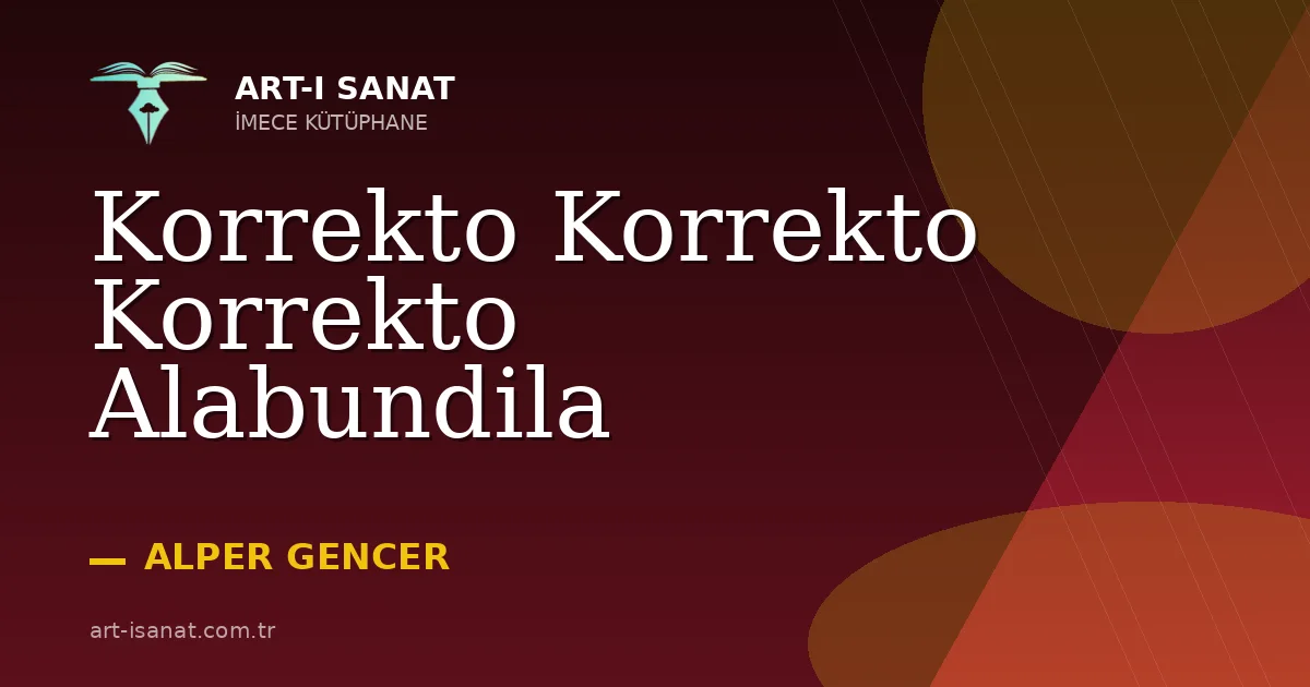 Korrekto Korrekto Korrekto Alabundila