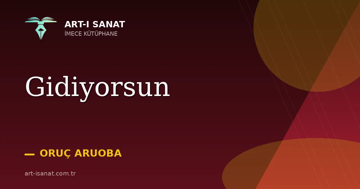 Gidiyorsun