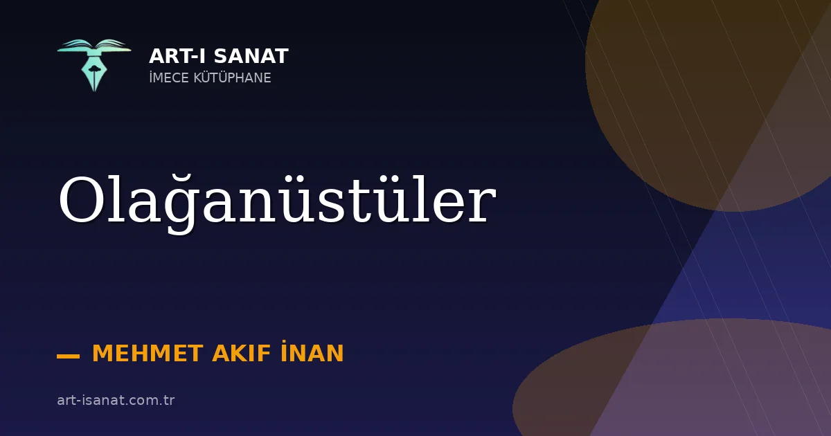 Olağanüstüler