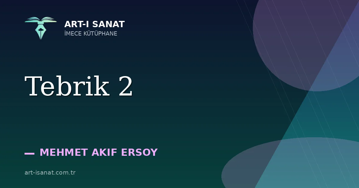 Tebrik 2