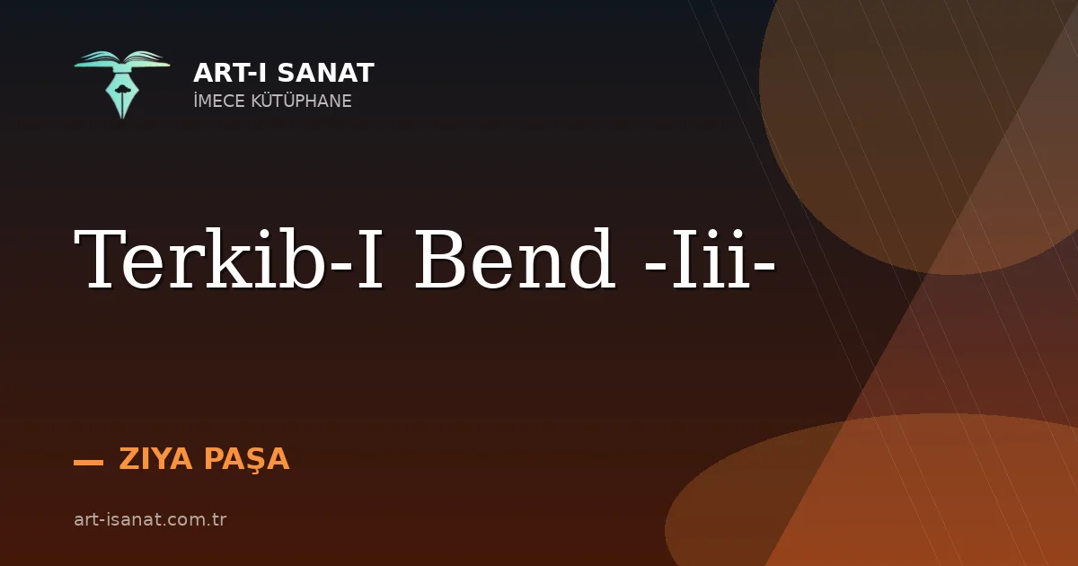 Terkib-I Bend -Iii-
