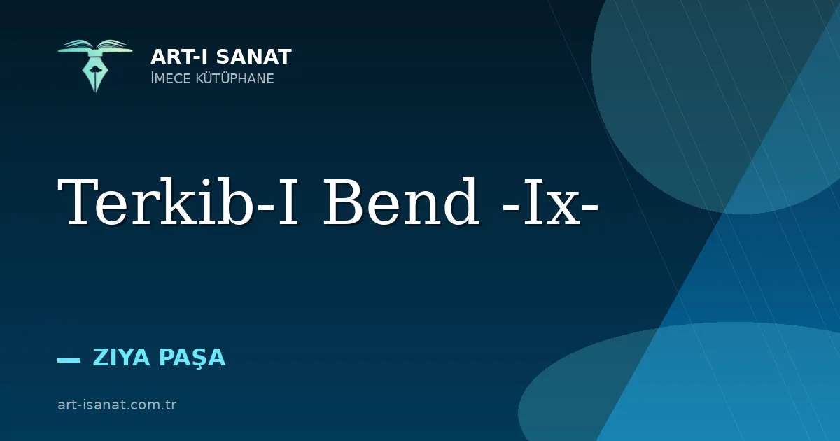 Terkib-I Bend -Ix-