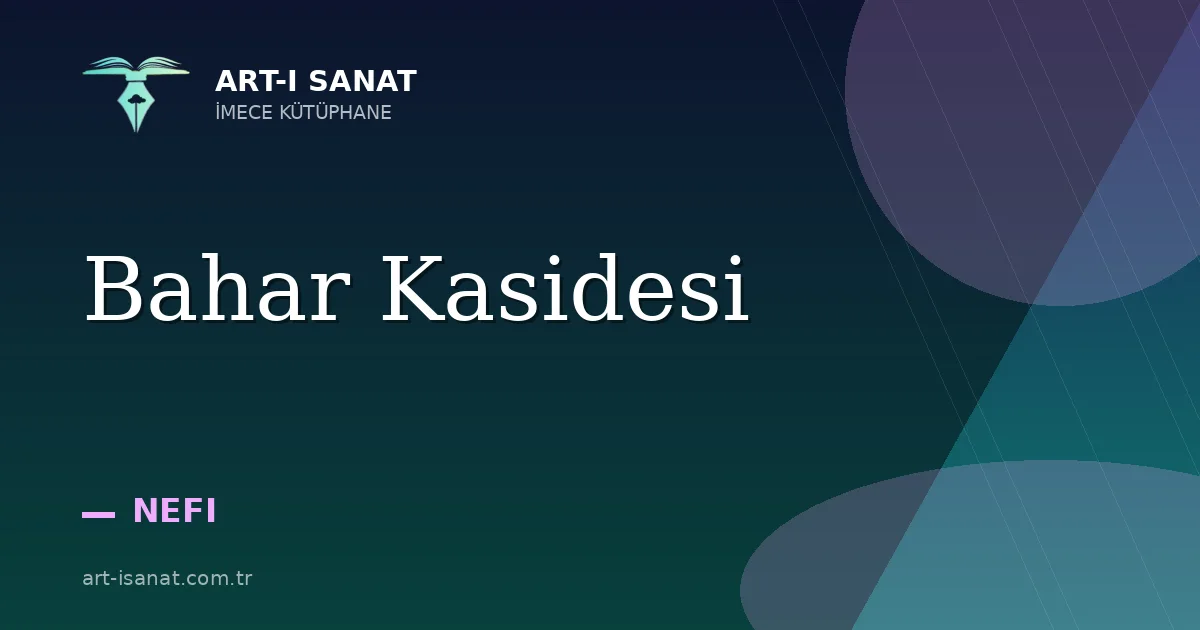Bahar Kasidesi