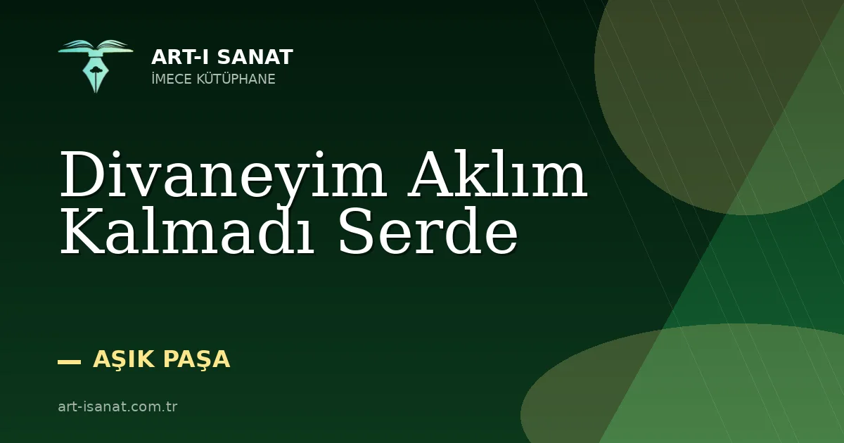 Divaneyim Aklım Kalmadı Serde