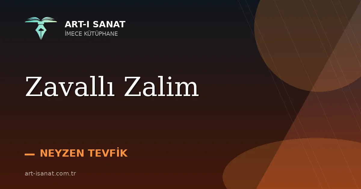Zavallı Zalim