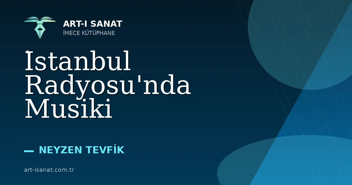 İstanbul Radyosu'nda Musiki