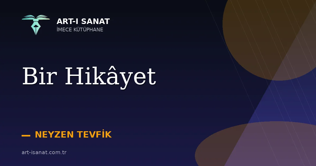 Bir Hikâyet