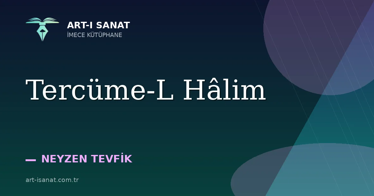 Tercüme-L Hâlim