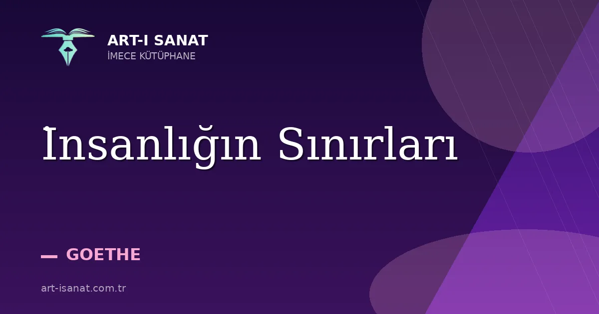İnsanlığın Sınırları