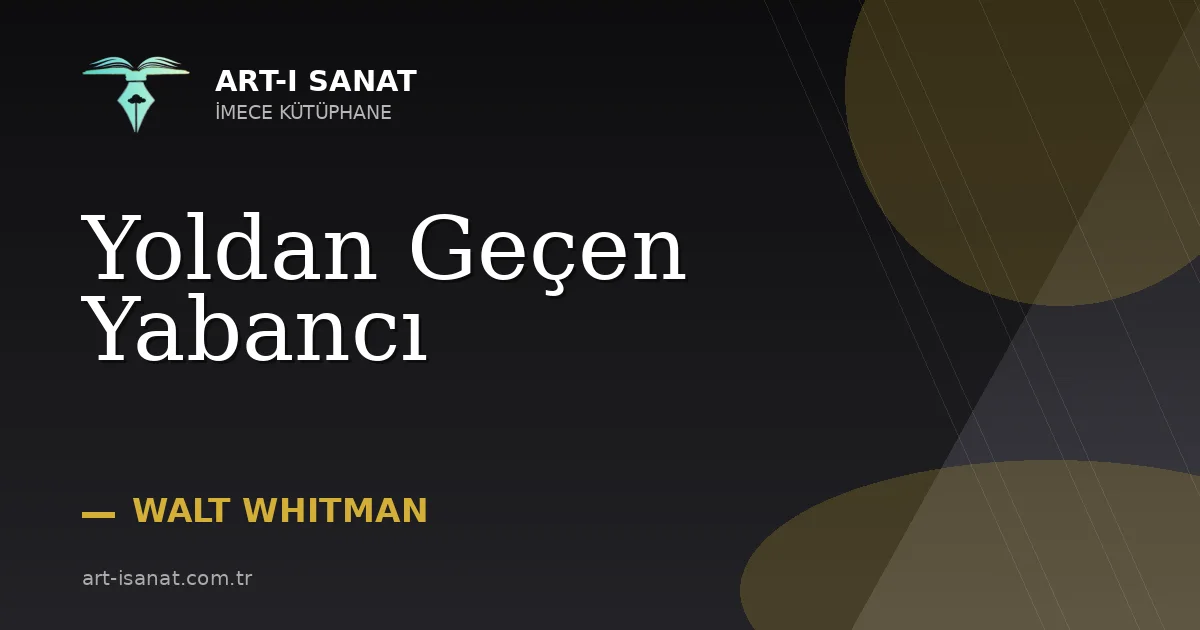 Yoldan Geçen Yabancı