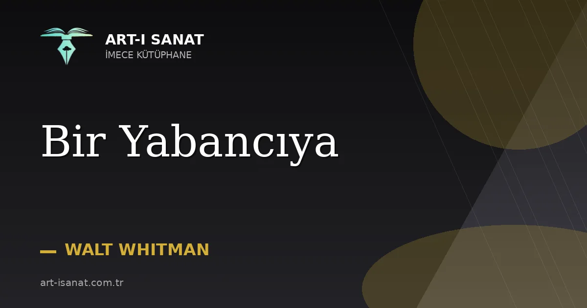 Bir Yabancıya