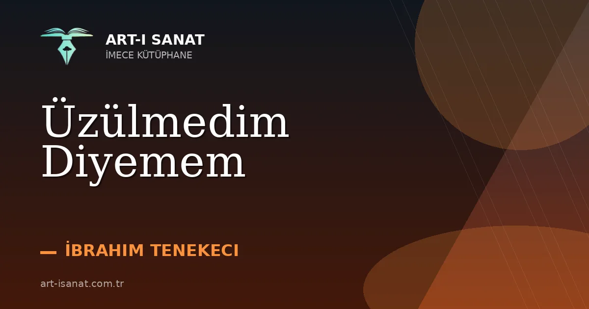 Üzülmedim Diyemem