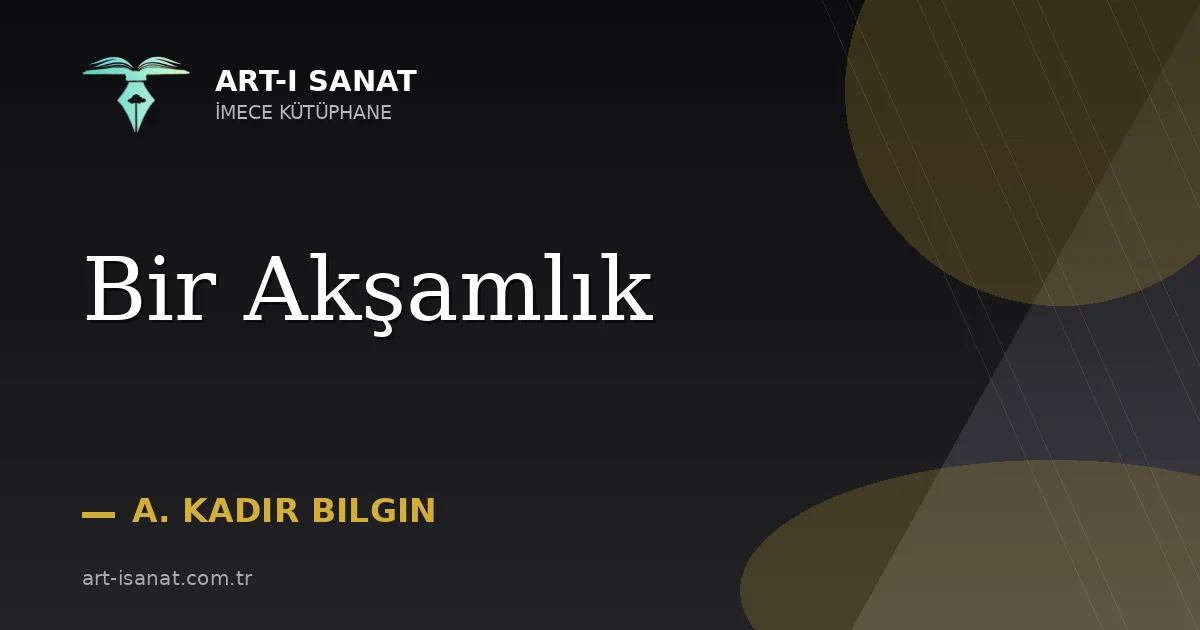 Bir Akşamlık