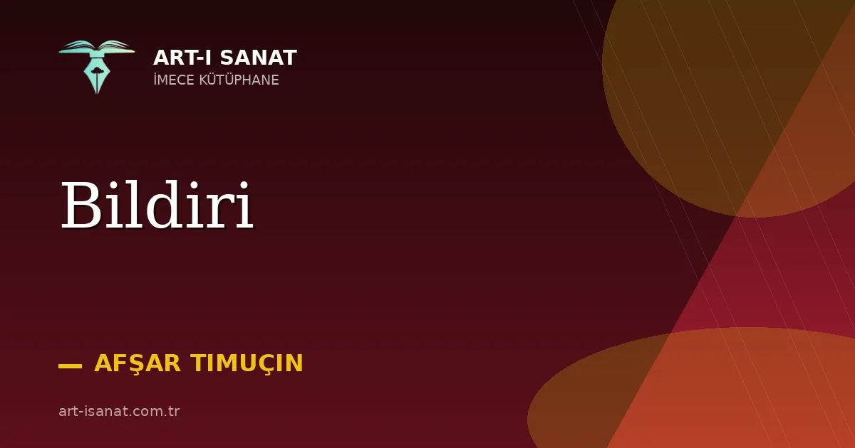 Bildiri